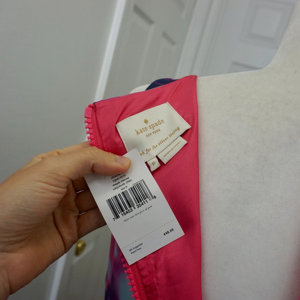 ๐ NWT KATE SPADE Pattern Olivia Dress (6) - Picture 9 of 10
